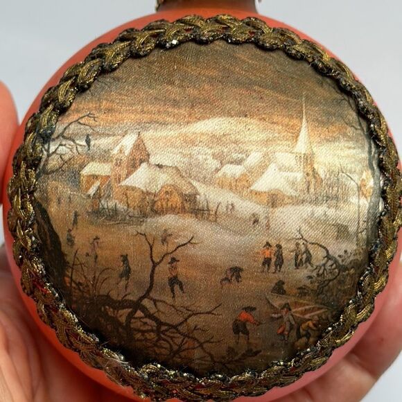 2 large vintage glass ball Christmas tree ornaments/ one is a Shiny Brite - Picture 5 of 8